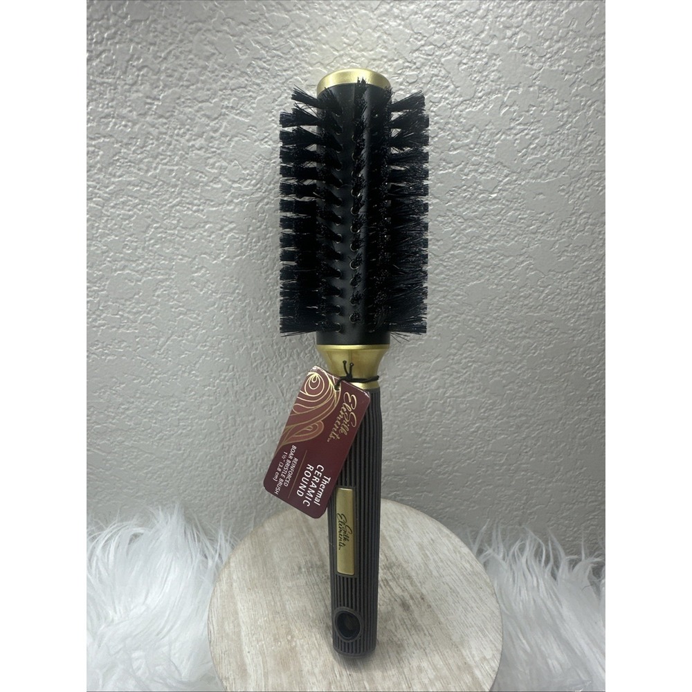 $9 🌙 Silk Elements Thermal Boar Ceramic Round Brush 1 1/2 Barrel NEW